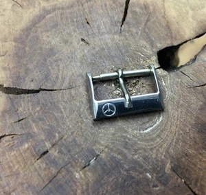 32 SOLD Racing style steel 1960s/70s NOS vintage ACIER watch buckle 16mm opening - Picture 1 of 5