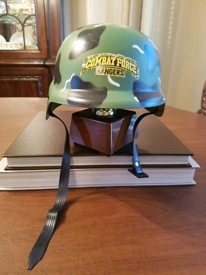 CHILDRENS --ARMY HELMET--TOY--1 OWNER--CAMOUFLAGE--with chin strap- plastic - Image 1 of 4