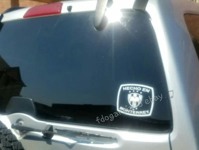 RAYADOS DE MONTERREY HECHO EN MTY DECAL STICKER 4.5 X 5.5" CALCA