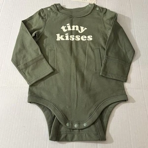 NEW Baby G-Tube Graphic Long Sleeve Adaptive Bodysuit - Cat & Jack Green 18M - Picture 1 of 5