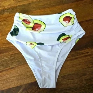 Shade & Shore Avocado Print Bikinihose Bademode Badeanzug Medium - Bild 1 von 2