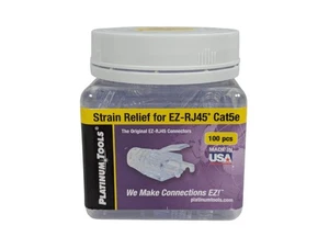 Platinum Tools - 202035J - EZ-RJ45 - Cat5e - Strain Relief - 100 Pack - Picture 1 of 9