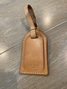 Louis Vuitton etichette nome bagaglio taglia piccola Vachetta marrone chiaro - autentiche - Foto 1 di 9