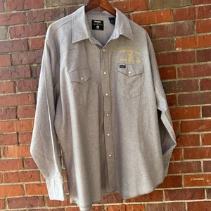 Wrangler Yellowstone 1886 Stonewashed Denim Western Snap Shirt Men Sz XXL - Picture 1 of 11