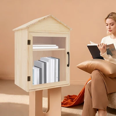 Librero Pequeño Madera para Barrios Comunidad y Escuelas Compartiendo Volantes Foto 1 de 4