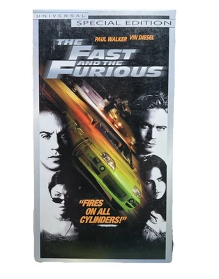 The Fast and the Furious VHS 2001 Paul Walker Vin Diesel - Image 1 of 4