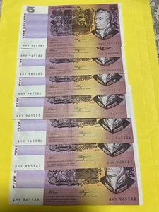 1 x Australian 5 Dollar Bank Note - Fraser-Higgins In Uncirculated Condition - Picture 1 of 6