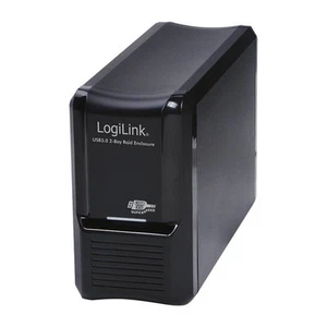 LogiLink UA0154A Festplattengehäuse USB 3.0 2-Bay Raid Gehäuse - Bild 1 von 2