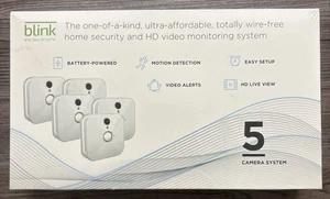 Sistema de 5 cámaras de seguridad para el hogar Blink detección de movimiento de video HD sellado de fábrica - Imagen 1 de 6