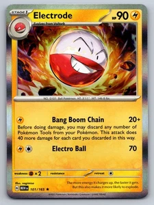 Pokémon 2023 Electrode 101/165 Scarlet & Violet 151 MEW Holo English | NM - Picture 1 of 2