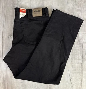 Wrangler Authentics Jeans Black Denim Pants Mens Tag Size 40X32 (Actual 40X31) - Picture 1 of 16