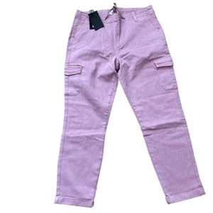 Paige Christy Cargo Vintage Garden Rose Kordelzug Hose Größe 31 Neu mit Etikett - Bild 1 von 11