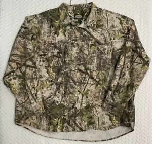 Cabela's Zonz Woodlands Mens 3XL Reg Realtree Camo Long Sleeve Button Up Shirt - Picture 1 of 9