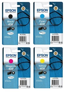 Original Epson 408 Ink Cartridges For WorkForce Pro WF-C4310DW WF-C4810DTWF LOT - Picture 1 of 14