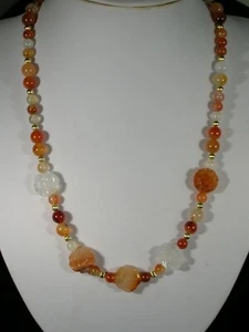 20" Carnelian Bead Necklace - Picture 1 of 2