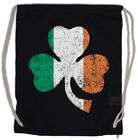 SHAMROCK IRISH FLAG Drawstring Bag Cloverleaf Belfast Ireland Banner Fahne