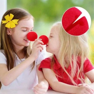 DIY Props Halloween Christmas Circus Cosplay Noses Red Clown Noses Sponge Ball - Picture 1 of 12