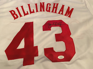 JACK BILLINGHAM Signed Reds Baseball Jersey -JSA Authenticated #II64821