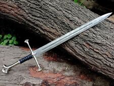 Damascus Steel Anduril Sword of Narsil the King Aragorn Replica