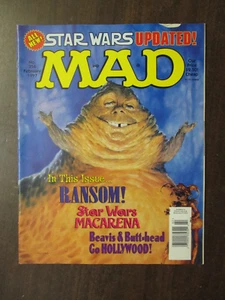 MAD MAGAZINE #354 FEB 1997 STAR WARS JABA THE HUTT RANSOM BEAVIS BUTT-HEAD FINE- - Picture 1 of 2