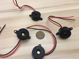 4 pieces active Piezo Electronic Buzzer 3v 24V 12V Tone Alarm Arduino c20 - Picture 1 of 3
