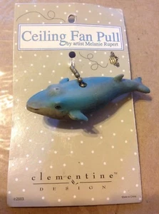 ... Clementine Design Dolphin Ceiling Fan Pull Decoration New Card - Picture 1 of 1