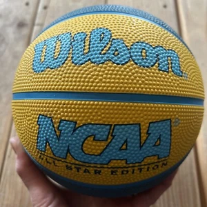 Wilson NCAA All Star Edition Mini Basketball Turquoise & Yellow - Picture 1 of 5