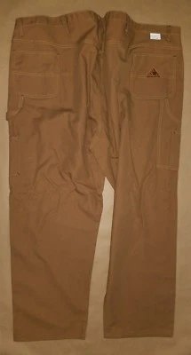 Pantalones BulWark Excel FR ignífugos mezcla de algodón marrón cintura 34 largo 37U Foto 1 de 3