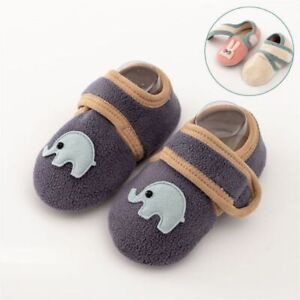 Baby Girls Boys Toddlers Anti-slip Slippers Floor Socks Kids Cotton Comfy Shoes
