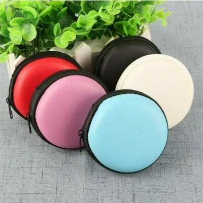 Mini Portable Earphone Bag Coin Purse Headphone Case Hard Cable Storage Box  - Image 1 of 4