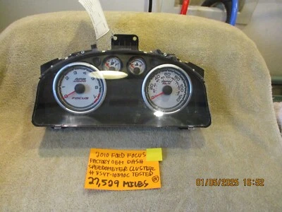 2010 FORD FOCUS PAINEL DE VELOCÍMETRO PAINEL DE FÁBRICA 27.529 MILHAS TESTADO FRETE GRÁTIS - Imagem 1 de 4