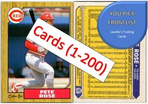 1987 O-Pee-Chee OPC Baseball Cards (1 - 200) - U-Pick From List - Picture 1 of 321