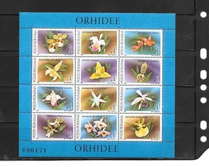 ROMANIA SC#3535 1988 ORCHIDS MNH XF BEAUTIFUL SOUVENIR SHEET STAMPS - Picture 1 of 1