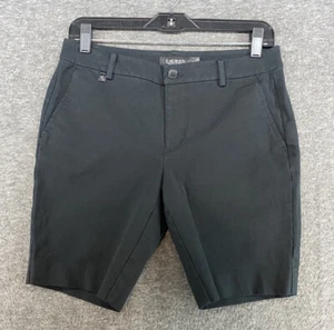 Lauren Ralph Lauren Black Chino Casual Shorts Logo Women’s Size 6P Petite - Picture 1 of 8