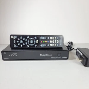 Shaw Direct HDDSR 800 Satellite Receiver With Remote and AC Adapter Arris - Picture 1 of 13