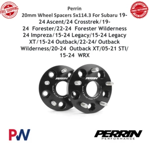 Perrin Wheel Spacer 20mm 5X114.3 BP For 05-14 STi 15-17 WRX #PSP-WHL-020BK - Picture 1 of 6
