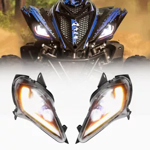 KEMIMOTO LED Headlights Set Head Lamps For 2006-2025 YAMAHA RAPTOR 350 700 700R - Picture 1 of 22