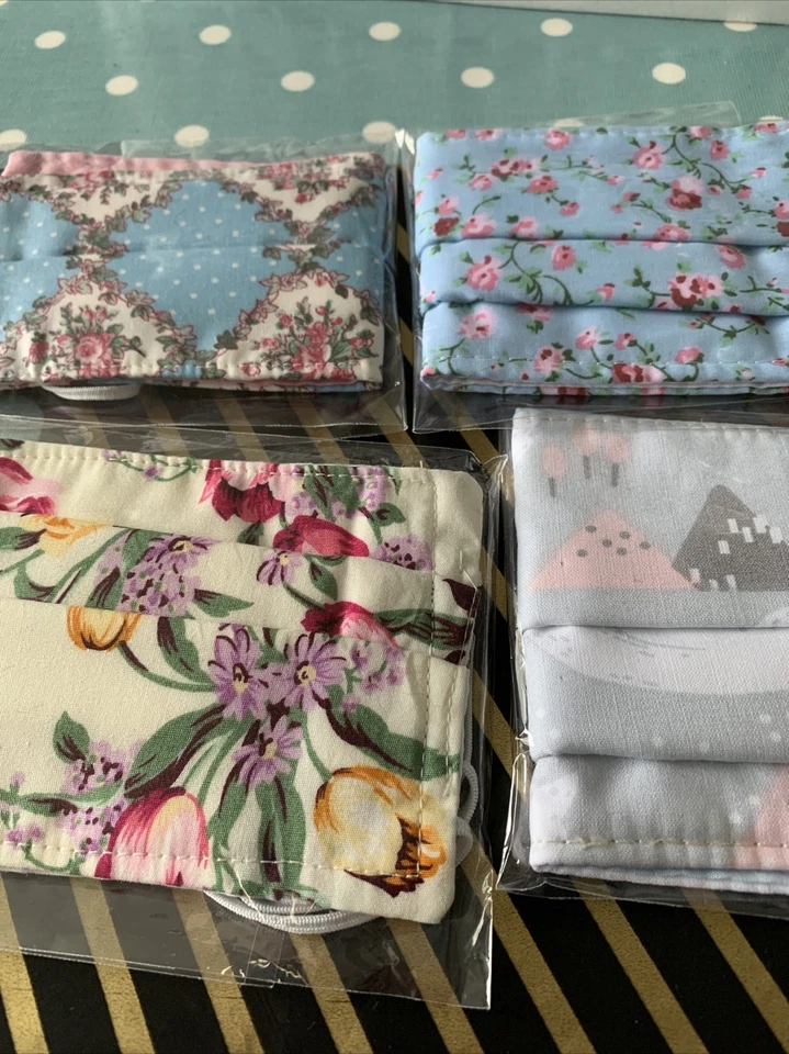 Blue Ditsy Floral Blue Floral  Grey  Swans and Cream Floral - Image 1 of 1