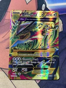 2015 Pokemon Mega Rayquaza EX Full Art 98/98 XY Ancient Origins Mint Condition - Picture 1 of 4