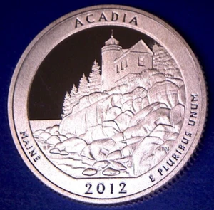 2012 S 25C Clad Proof ACADIA AMERICA THE BEAUTIFUL QUARTER **IN STOCK** - Picture 1 of 2
