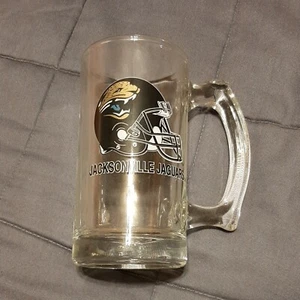 Vintage 1990er JACKSONVILLE JAGUARS Bierkrug Glas 12oz  - Bild 1 von 8