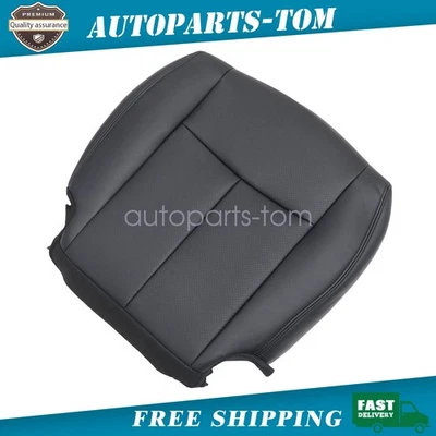 For 2017 2018 2019 2020 Nissan Rogue Driver Bottom Perf Leather Seat Cover Black — 第 1/4 张图片