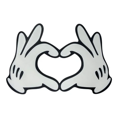 Decoración en forma de corazón Disney plástico manos de Mickey Mouse amor regalo de San Valentín Foto 1 de 4