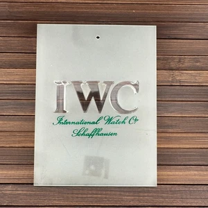 IWC AGENT OFFICIEL Schaffhausen SCHILD DISPLAY HÄNDLER ORIGINAL VINTAGE - Bild 1 von 3