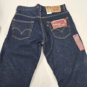Levis 505 Jeans New Men's Regular Fit Straight Leg 34 X 29 Blue - Picture 1 of 12