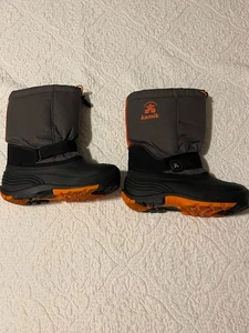 Kamik Waterproof ( FELT LINED ) Snow Boots Boys Size-7 - Picture 1 of 4
