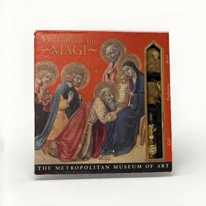 Libro Doni dei Magi con Oro 24K Incenso Mirra Metropolitan Museum of Art - Foto 1 di 6