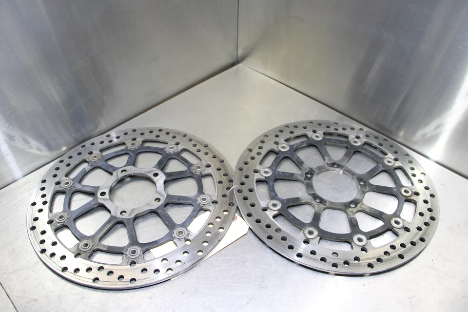 17-21 DUCATI MONSTER 797 FRONT LEFT RIGHT BRAKE ROTORS DISCS - Image 1 of 4