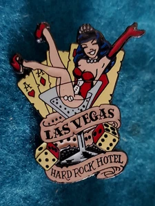 LAS VEGAS TATTOO VINCE RAY MARTINI GLASS GIRL LINGERIE GLOVES Hard Rock Cafe PIN - Picture 1 of 1