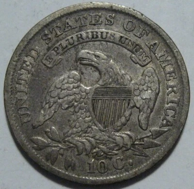 = 1836 VG/VF Capped BUST Dime, Super Color & EYE Appeal, FREE Shipping - Image 1 of 2